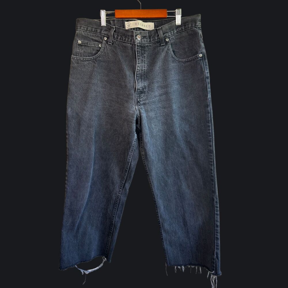 Vintage Y2K Arizona Jeanswear Relaxed Wide Leg Jeans (Cut-Off)